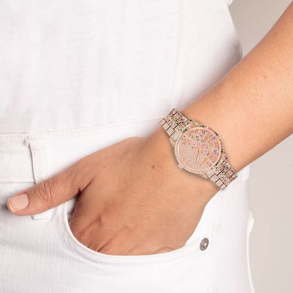 Steve Madden Rose Gold Multi Rainbow Watch - Sam’s Club Exclusive - Picture 2 of 4